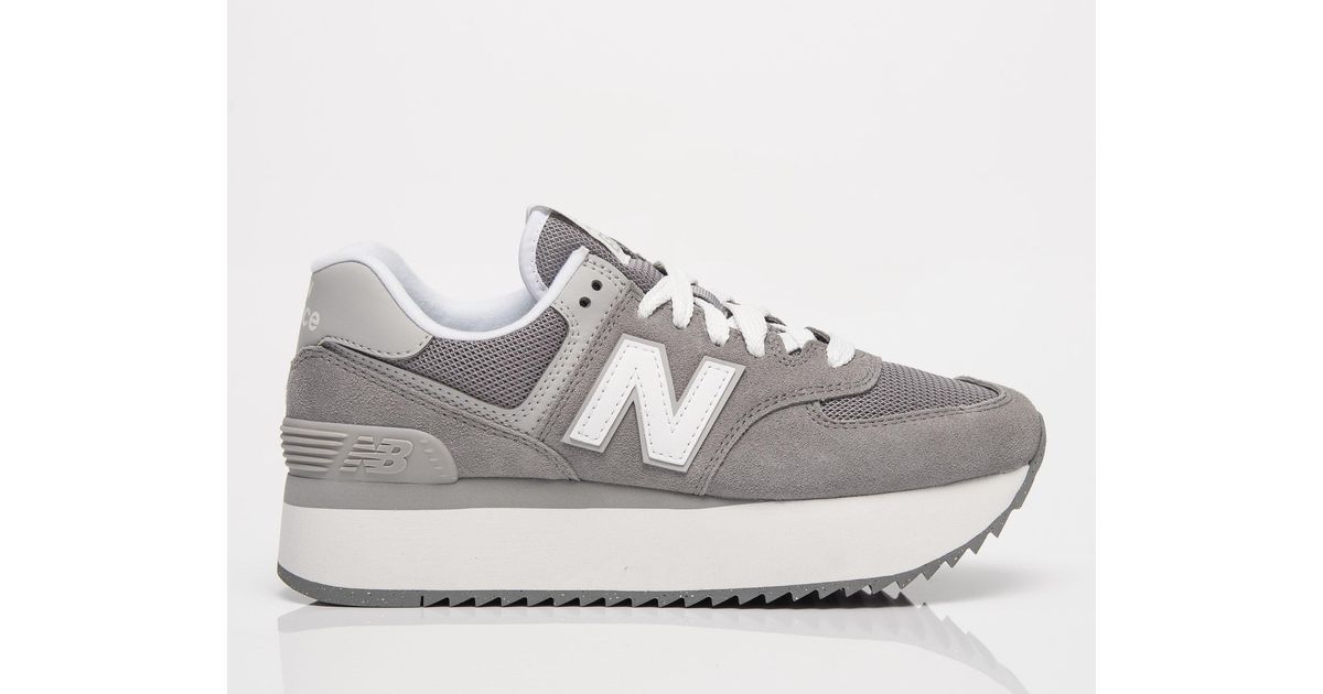 New Balance 574 Stacked in Gray | Lyst