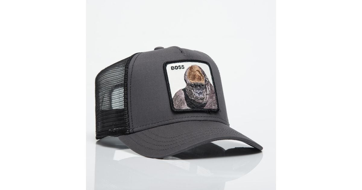 Goorin Bros Boss Gorilla Trucker Cap in Black for Men Lyst UK