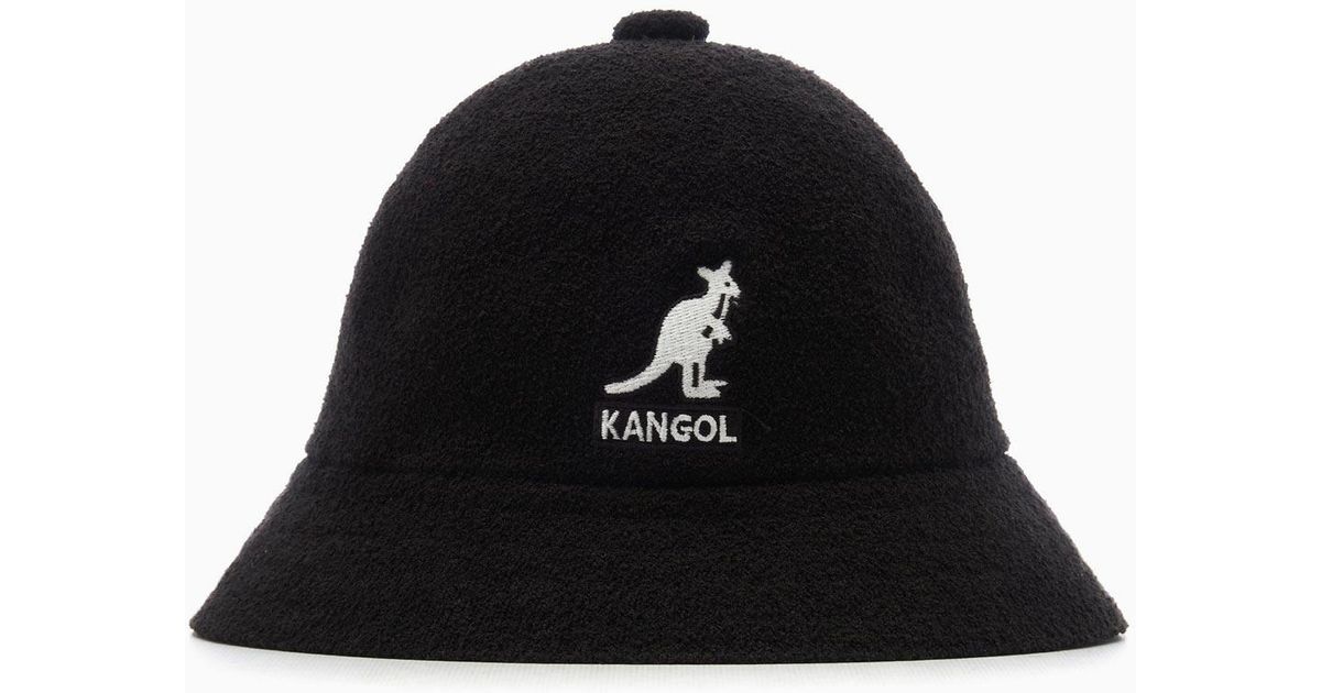 Kangol Big Logo Casual Cap in Black for Men | Lyst UK