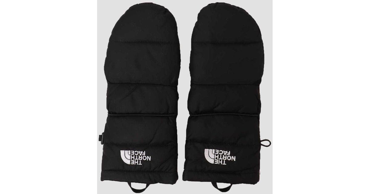 The North Face Nuptse Convertible Mittens in Black for Men Lyst
