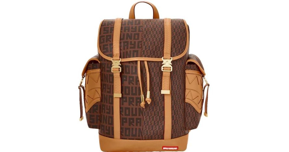 Sprayground Sharkfinity Monte Carlo Backpack in Brown Lyst