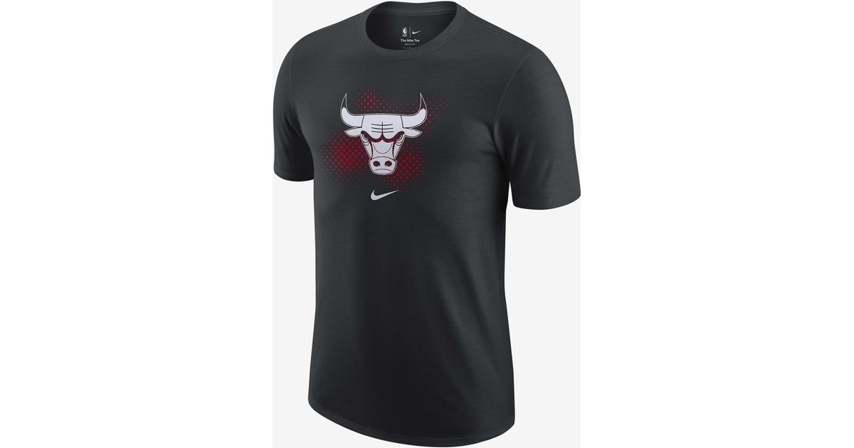 Nike Dri-fit Nba Chicago Bulls Logo Ss Basketball T-shirt in Black for