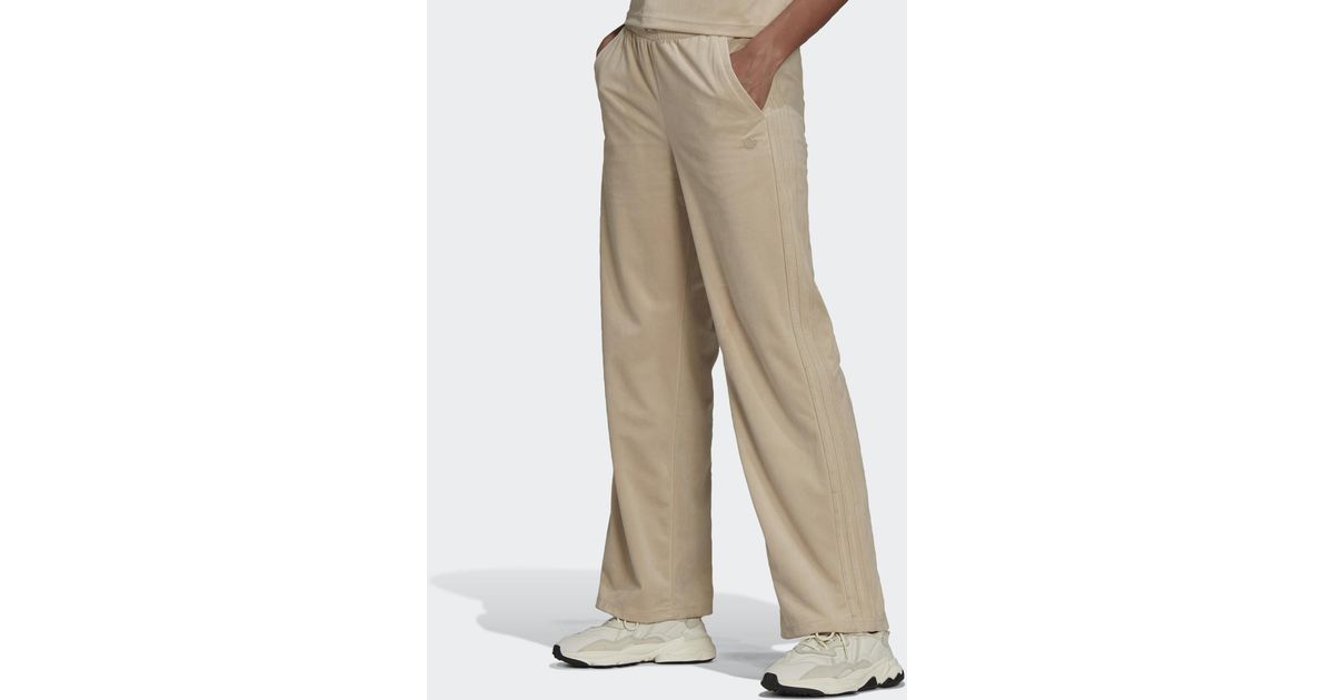 adicolor velour track pants