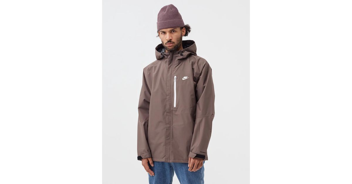 Nike Sportswear Stormfit Legacy Hooded Jacket in Brown for Men Lyst