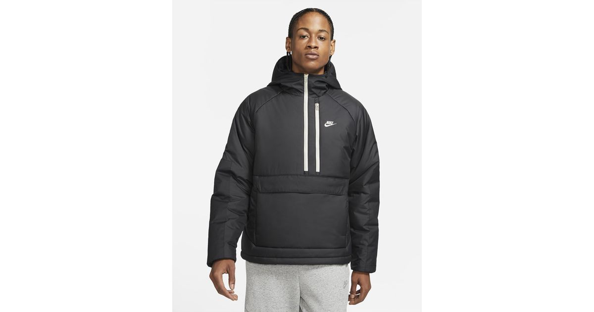 Nike Sportswear Thermafit Repel Legacy Hooded Anorak Jacket in Black