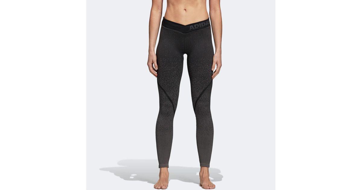 adidas Originals Adidas Alphaskin 360 Seamless Tights in Black | Lyst