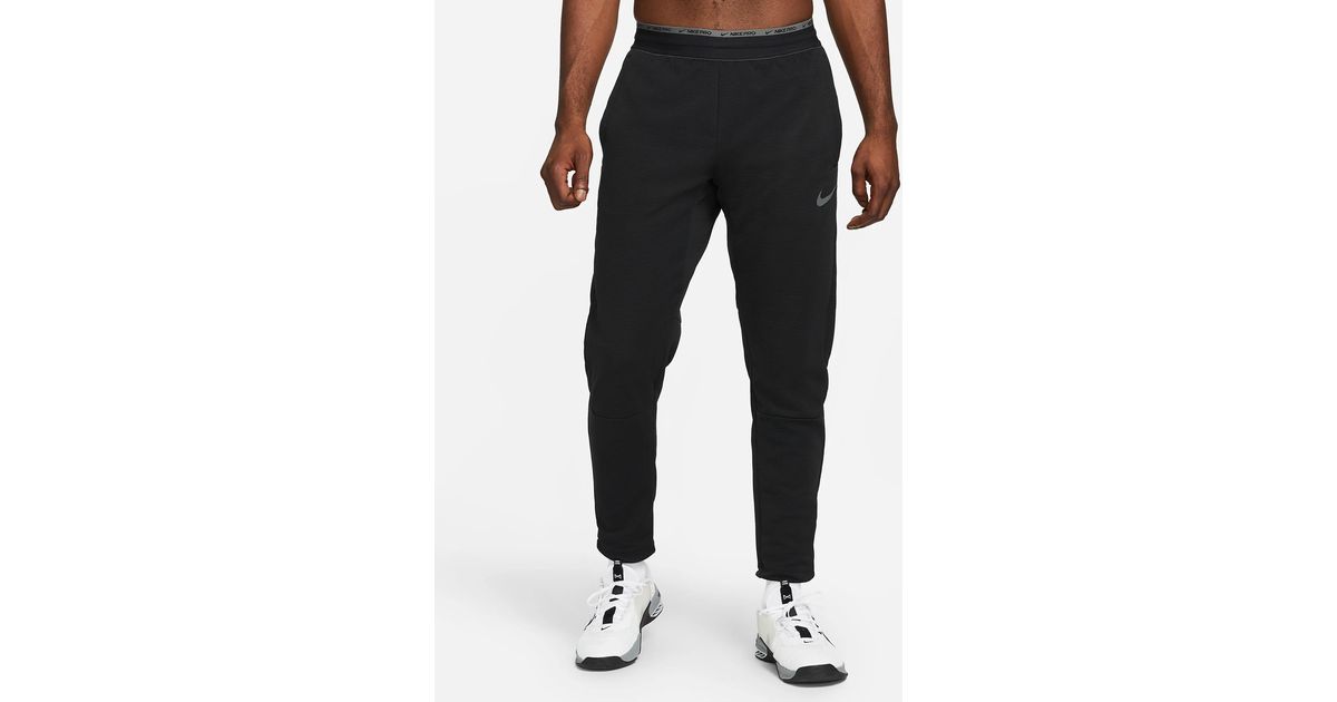 Nike Pro Fleece Training Pants in Black for Men | Lyst