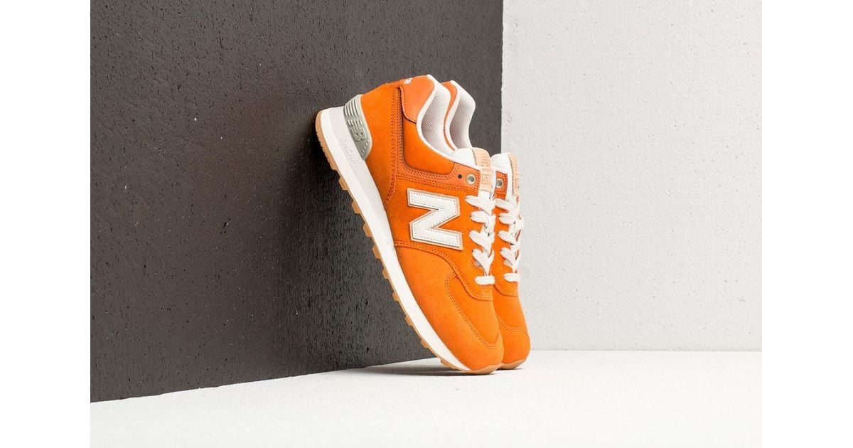 New Balance Suede 574 Burnt Orange/ Moonbeam for Men | Lyst