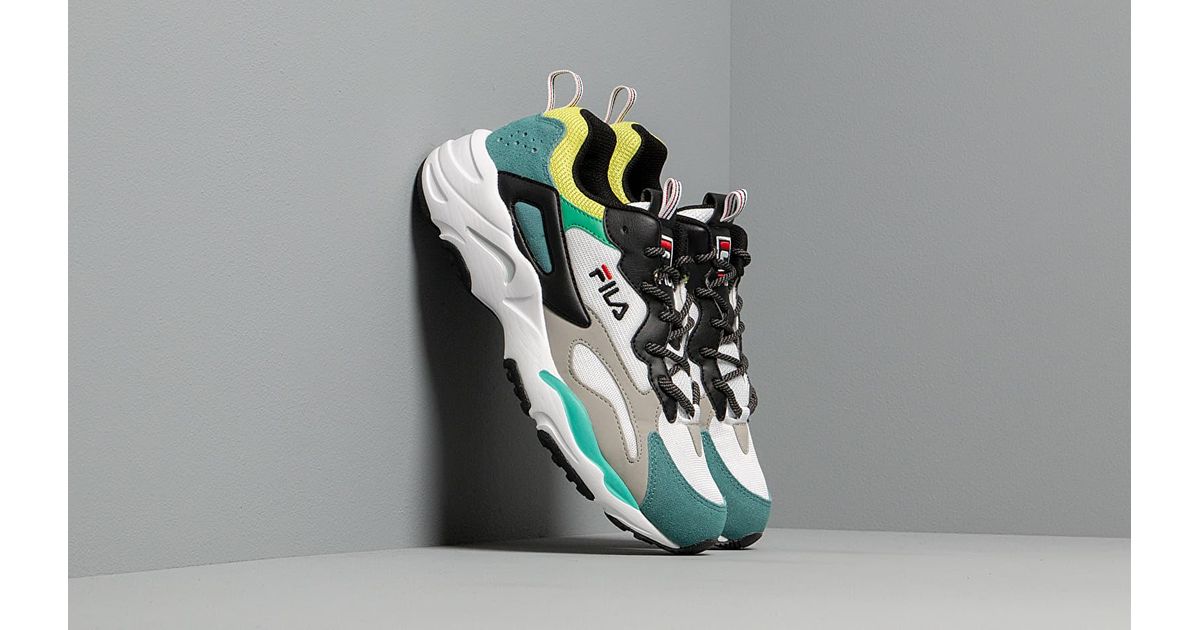 fila ray tracer white grey lime
