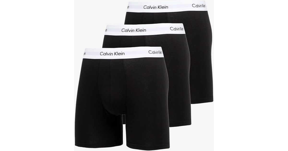 Calvin Klein 3-Pack Boxer Briefs in Black for Men | Lyst