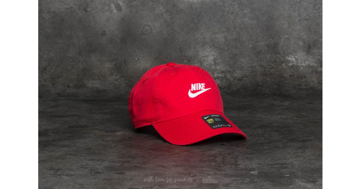 Nike Sportswear Heritage 86 Futura Washed Cap Red for Men | Lyst