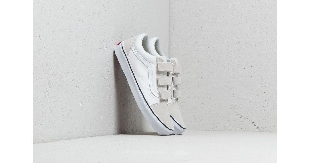 vans old skool v true white