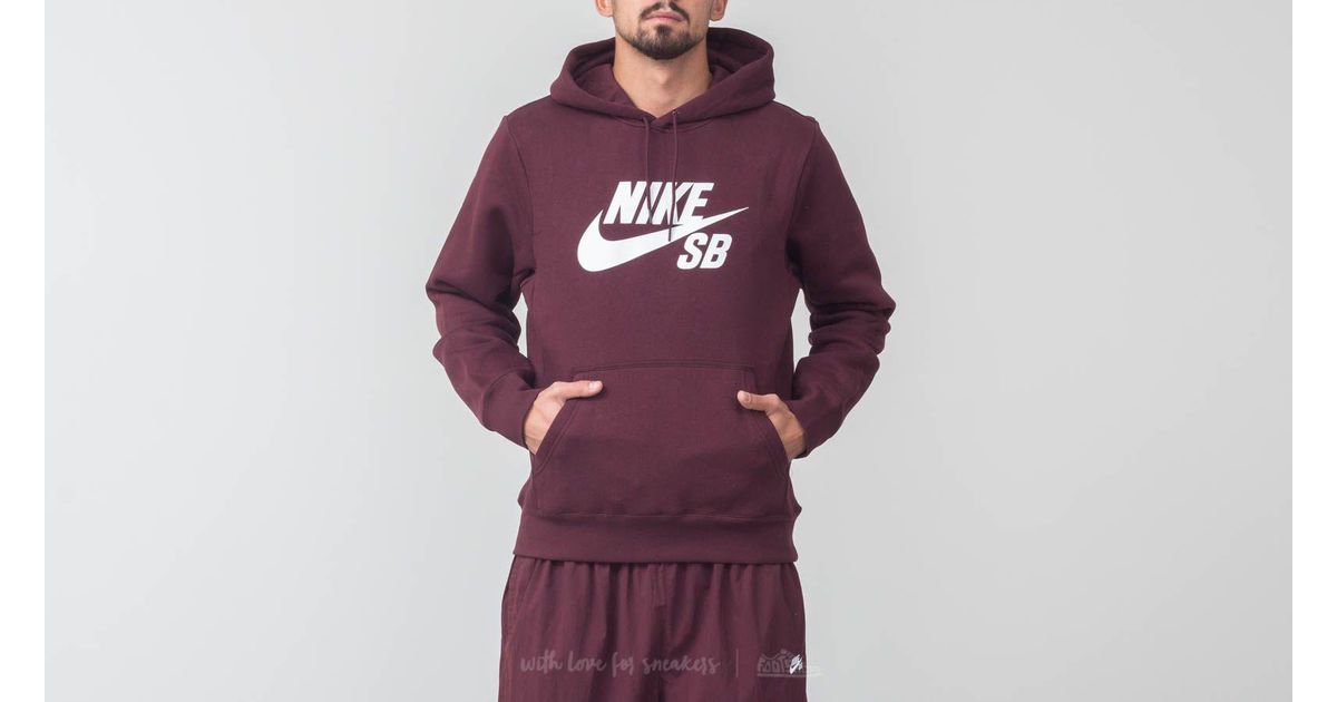 nike sb hoodie maroon
