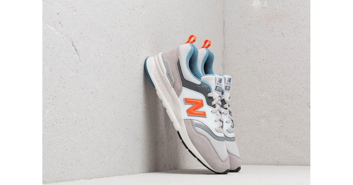 new balance white orange