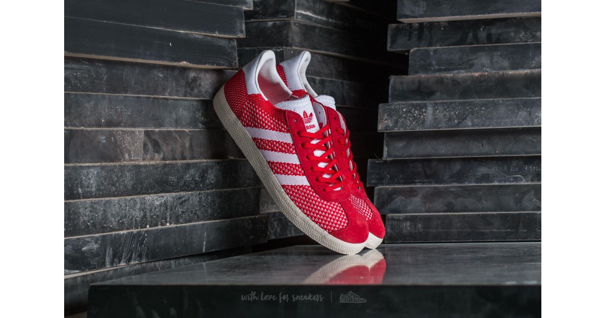 adidas gazelle primeknit white