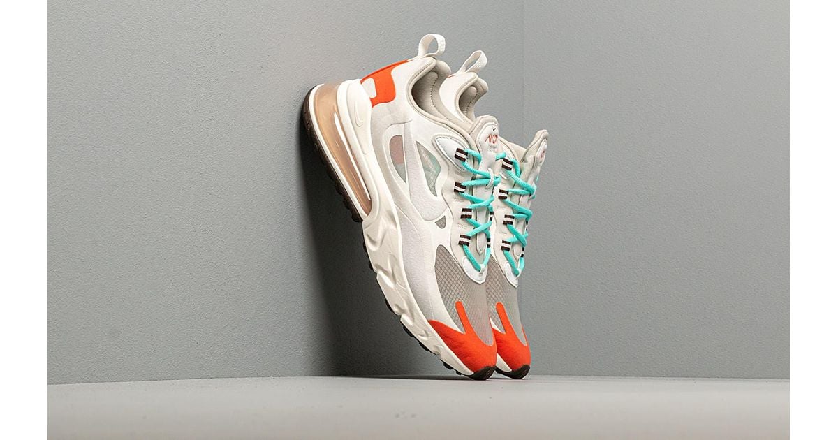 Nike W Air Max 270 React Lt Beige Chalk Platinum Tint in Nike W Air Max 270 React Lt Beige Chalk Platinum Tint