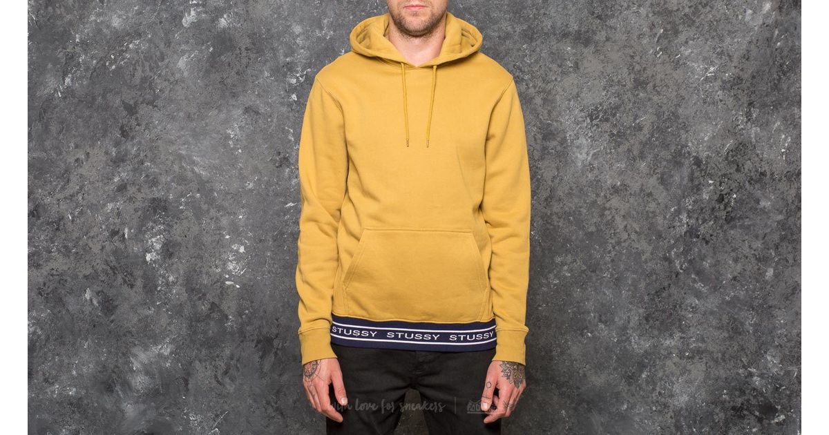 stussy yellow hoodie