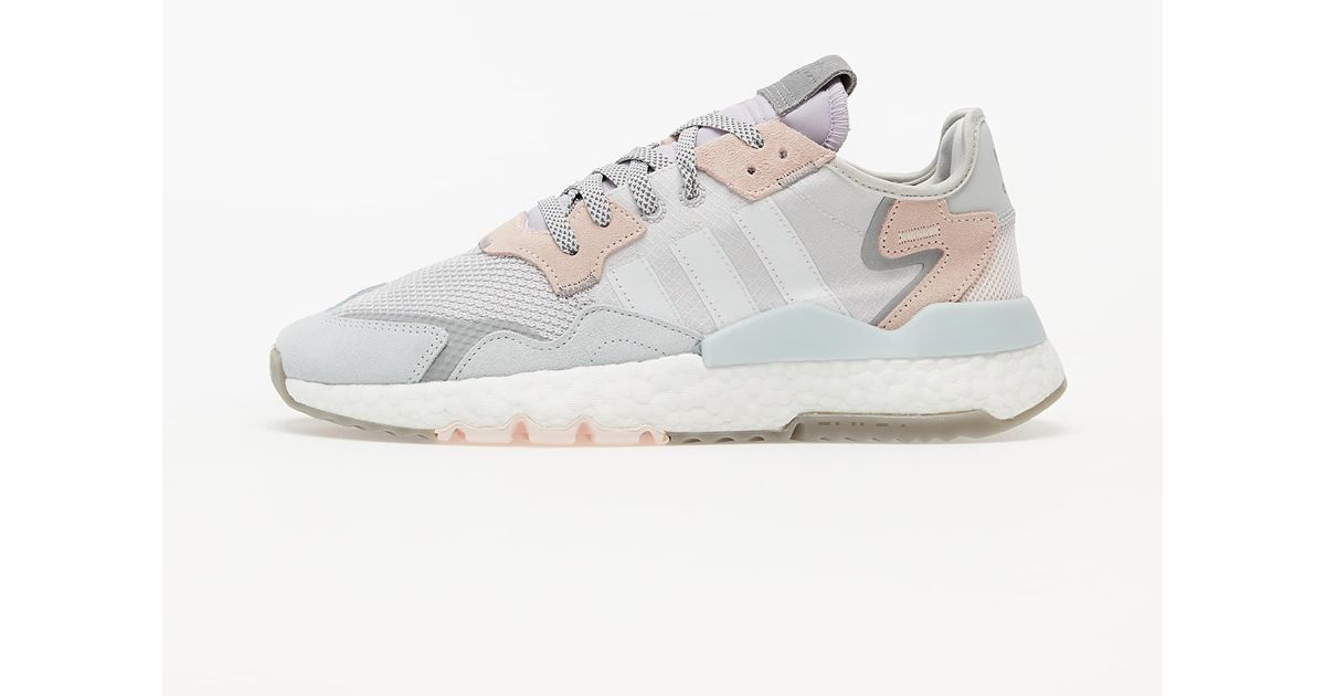 adidas nite jogger grey pink white