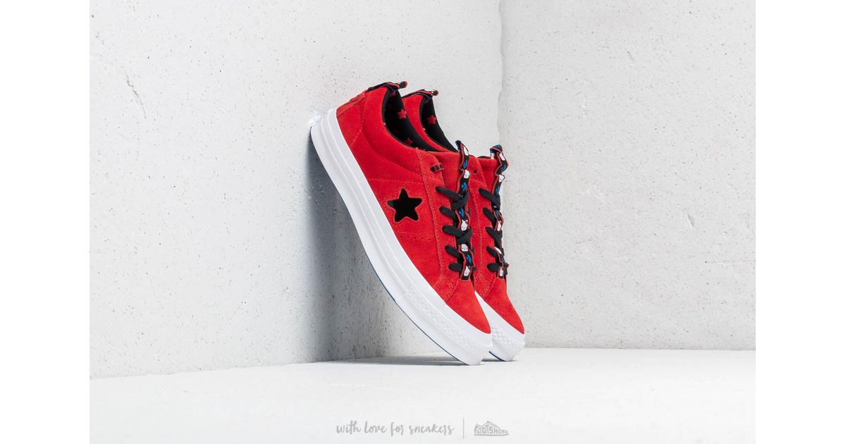Converse X Hello Kitty One Star Ox Fiery Red/ Black/ White for Men | Lyst