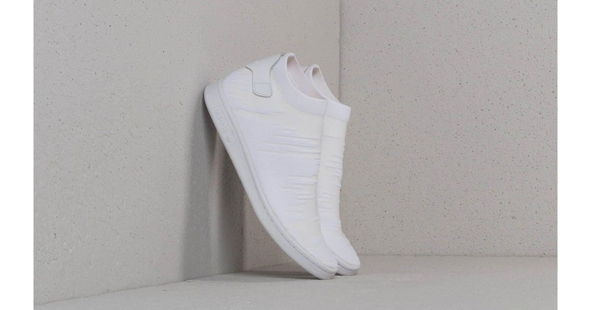 adidas stan smith sock primeknit white