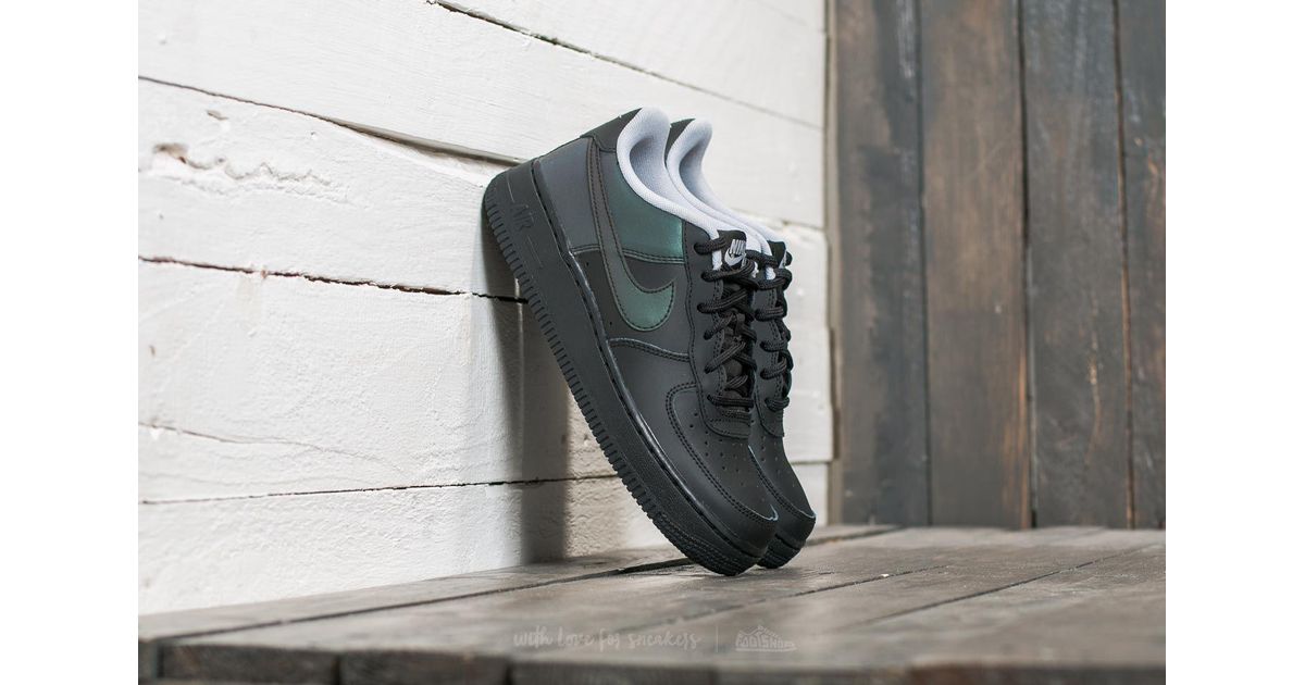 Nike Leather Air Force 1 Lv8 (gs) Black/ Black/ Wolf Grey for Men 