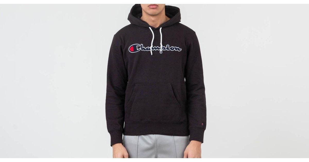 champion black hoddie