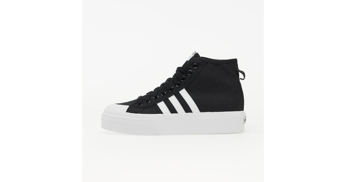 adidas nizza platform core black