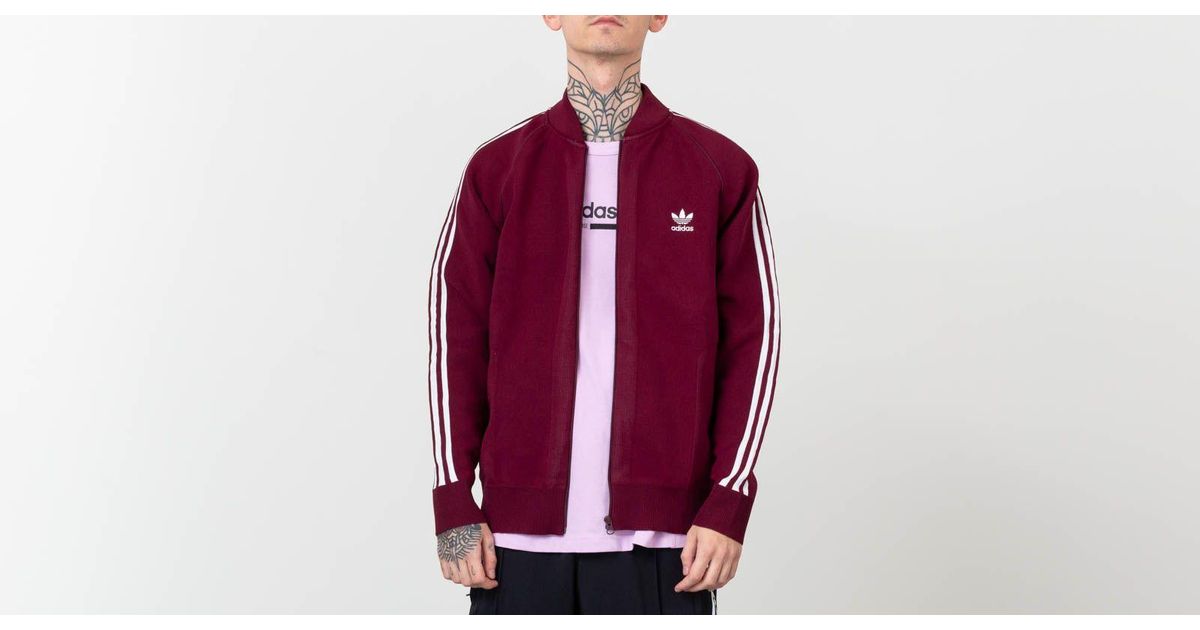 adidas knitted track top