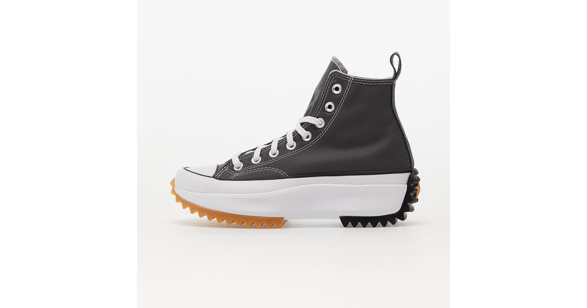 Run Star Hike Canvas Platform Iron Grey/ Black/ White di Converse in