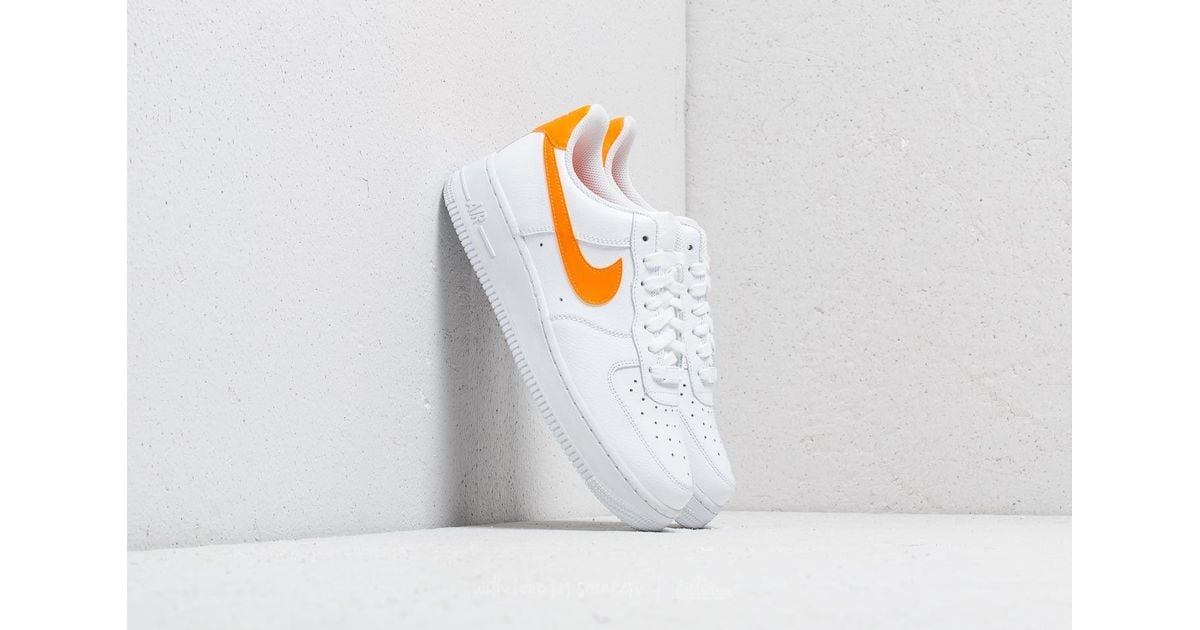 nike air force orange and white