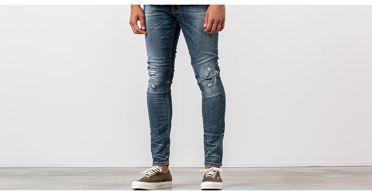 nudie jeans tight terry worn repaired