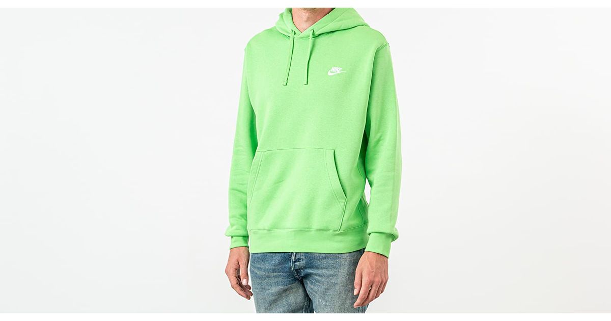 green nike club hoodie