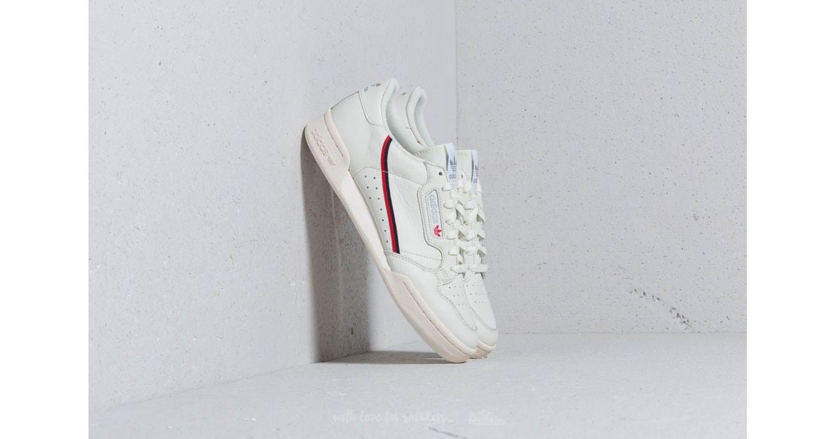 adidas Originals Leather Adidas Continental 80 Beige/ Off White/ Scarlet  for Men - Lyst