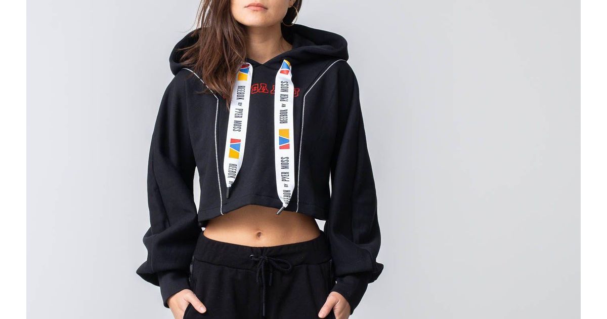 reebok crop top hoodie