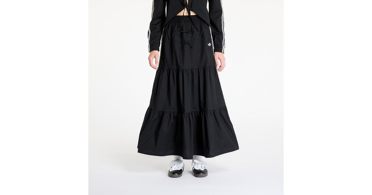関税/送料込★ (W) Adidas Originals Summer Glow Skirt Black adidas Originals Summer Glow Skirt in Black | Lyst