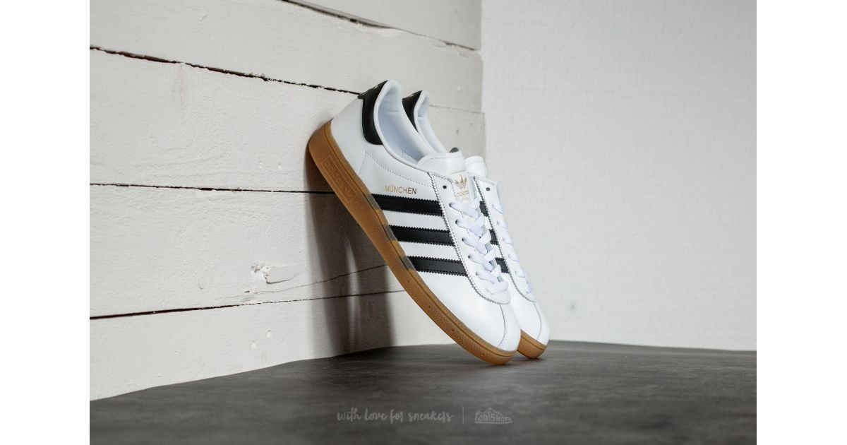 adidas munchen black white gum