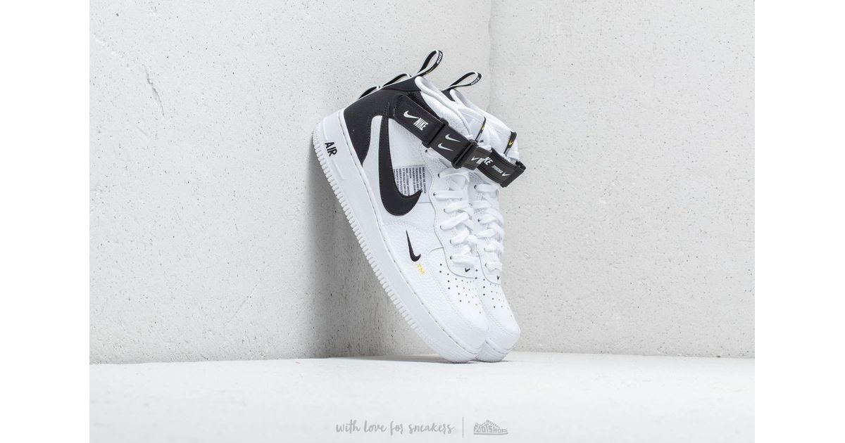 Nike Force 1 Mid Shoe in White for Men | Lyst