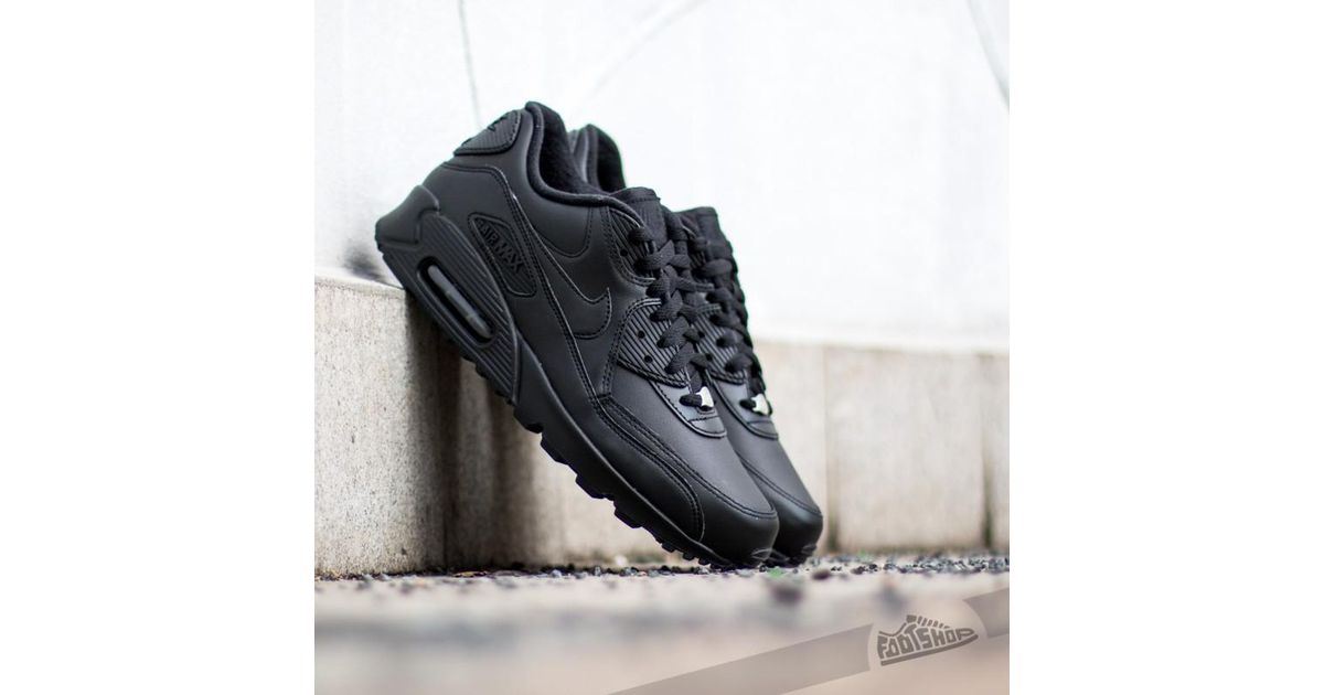 nike air max 90 leather black