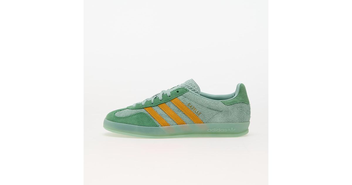 Adidas Gazelle Indoor Hazy Green Crew Yellow adidas Originals Sneakers Adidas Gazelle Indoor W Hazy/ Preloved/ Crew