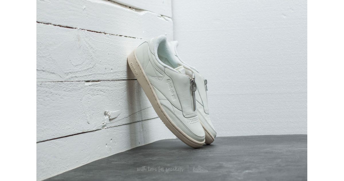 reebok club c 85 zip white