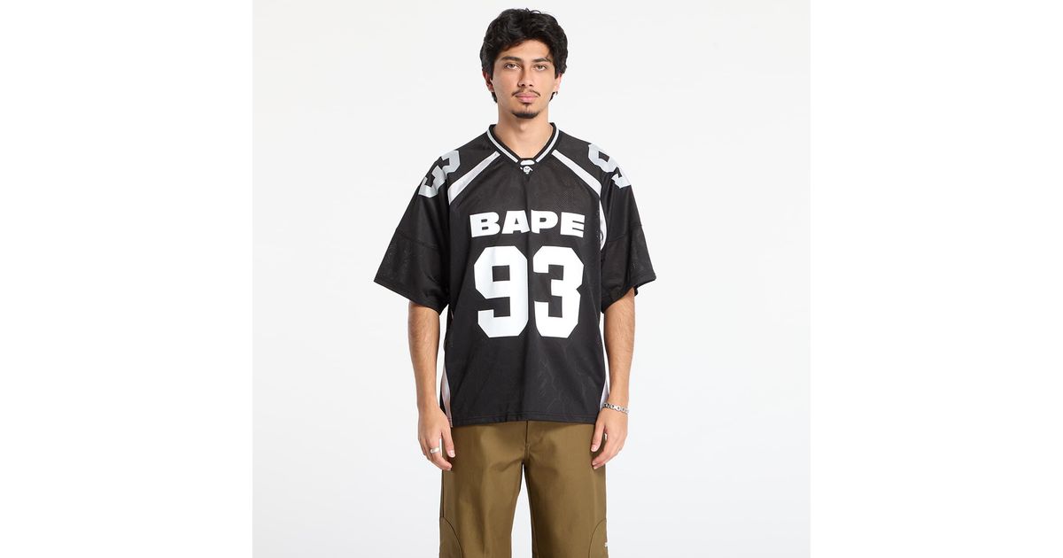 A Bathing Ape T-Shirt Line Camo Jacquard Relaxed Fit Football