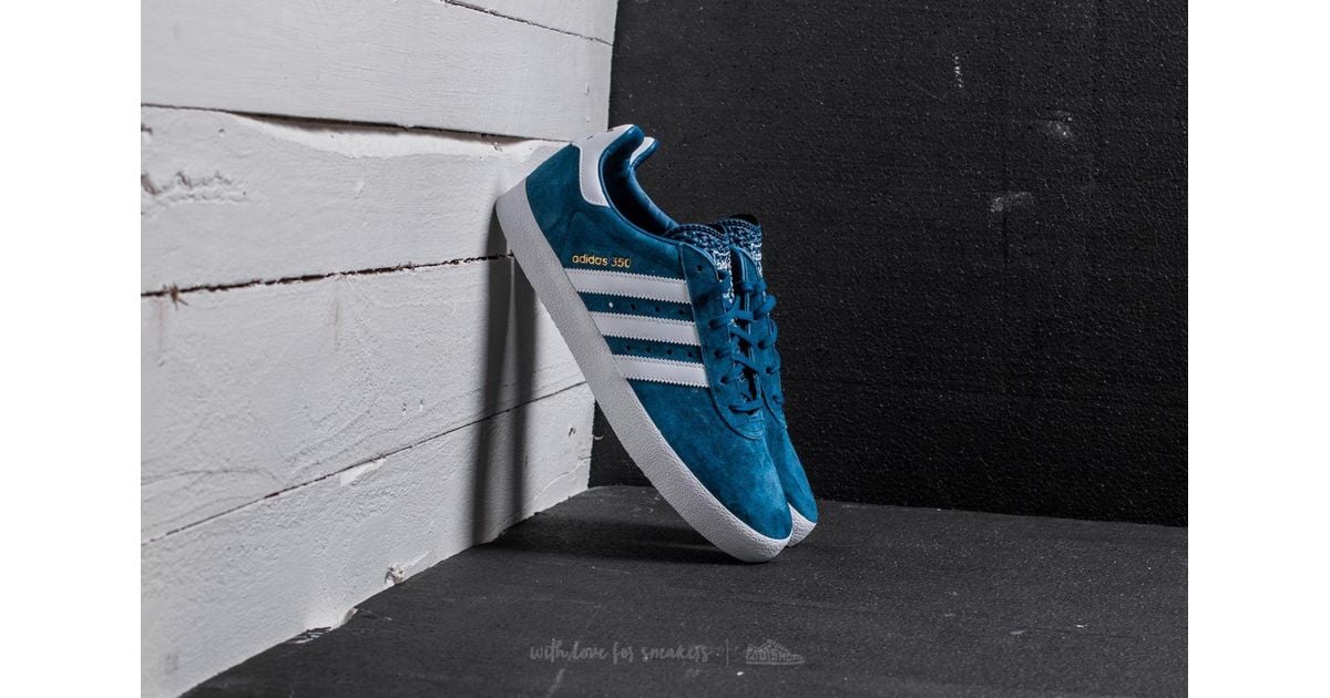 adidas 350 white blue