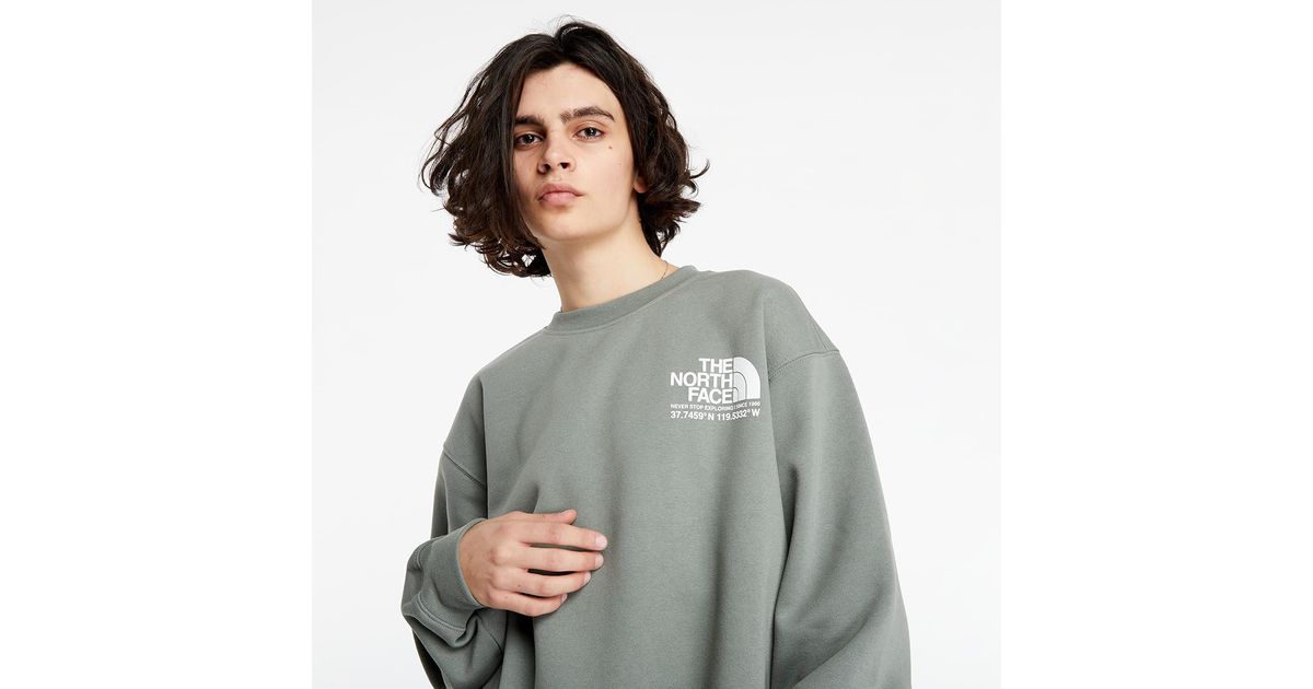 North face sweatshirt green sales