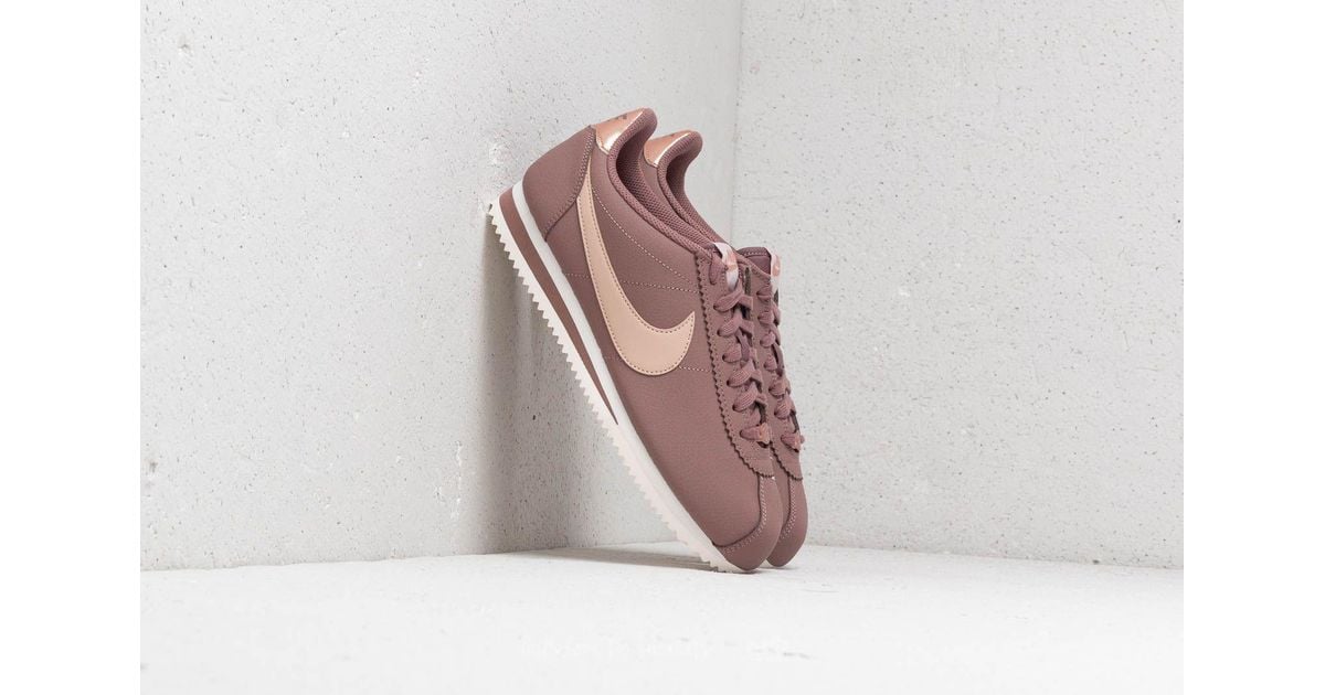 nike cortez leather smokey mauve