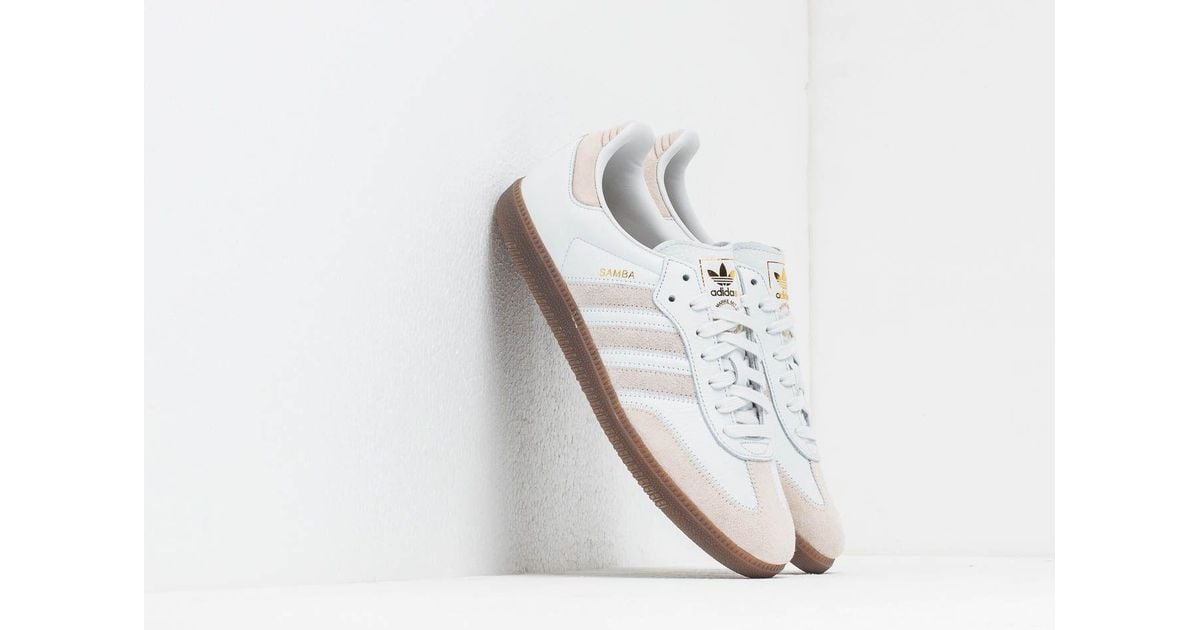 adidas Originals Adidas Samba Og Ft Crystal White/ Raw White/ Gold Metalic  for Men | Lyst