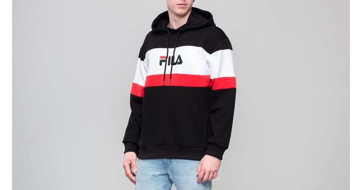 Fila Synthetic Thomas Hooded Sweat Black for Men - Lyst