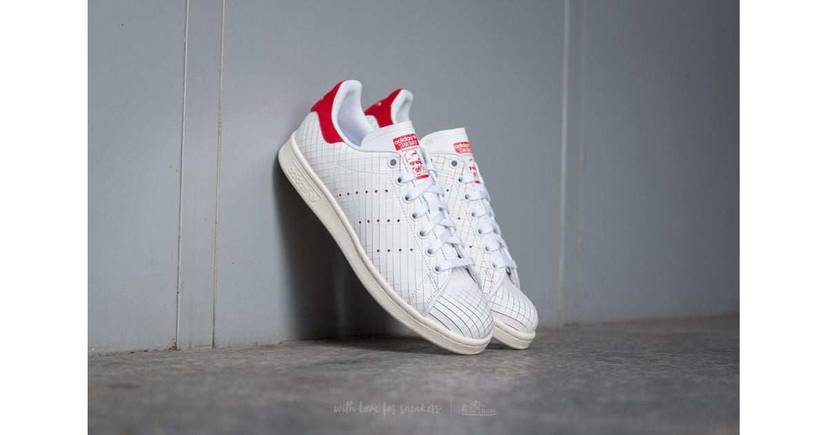 adidas stan smith collegiate red