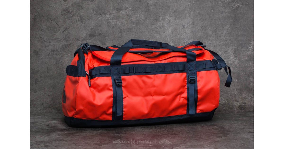 north face duffel orange