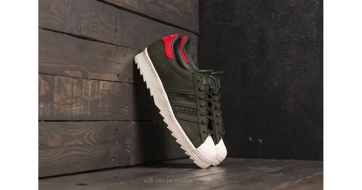 adidas superstar 80s verde militar