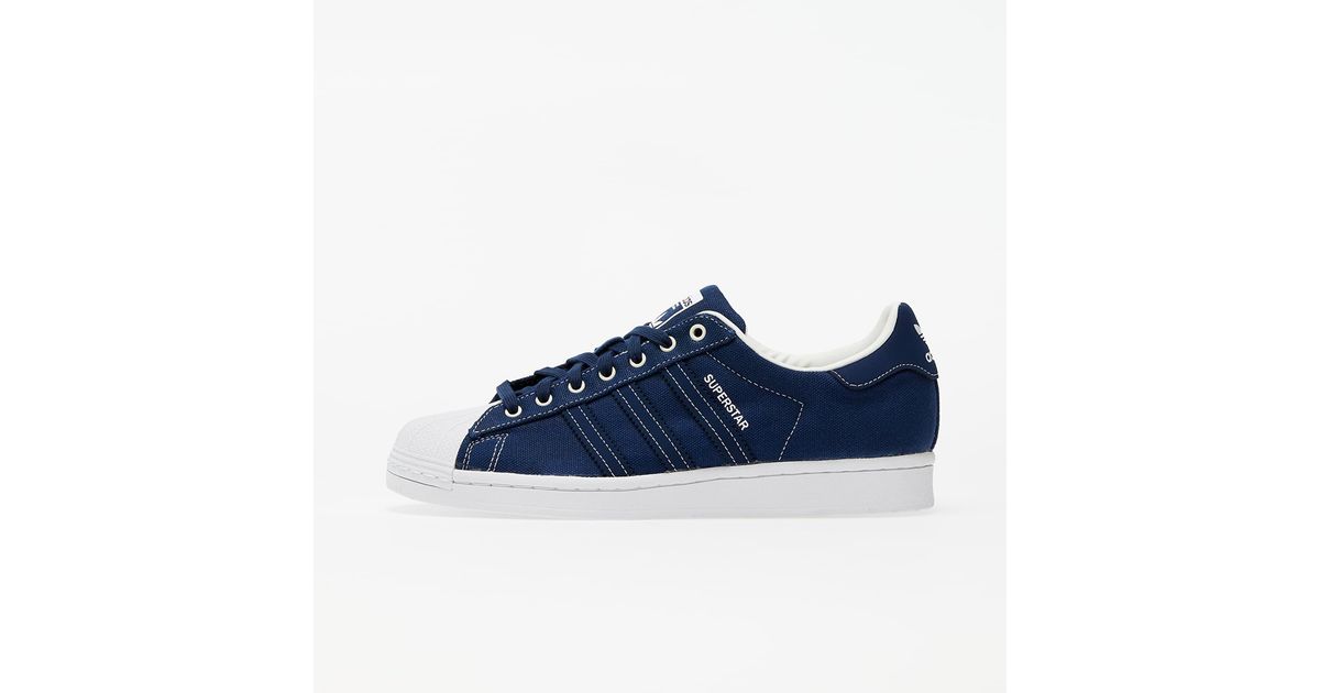 adidas Originals Adidas Superstar Collegiate Navy/ Collegiate Navy/ Off  White in Blue for Men | Lyst